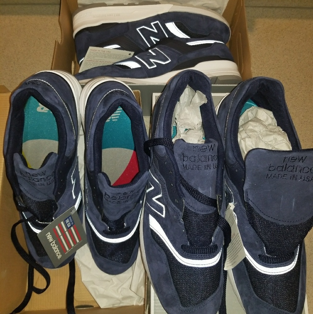 New Balance 997 Made In USA Navy Running Sneakers